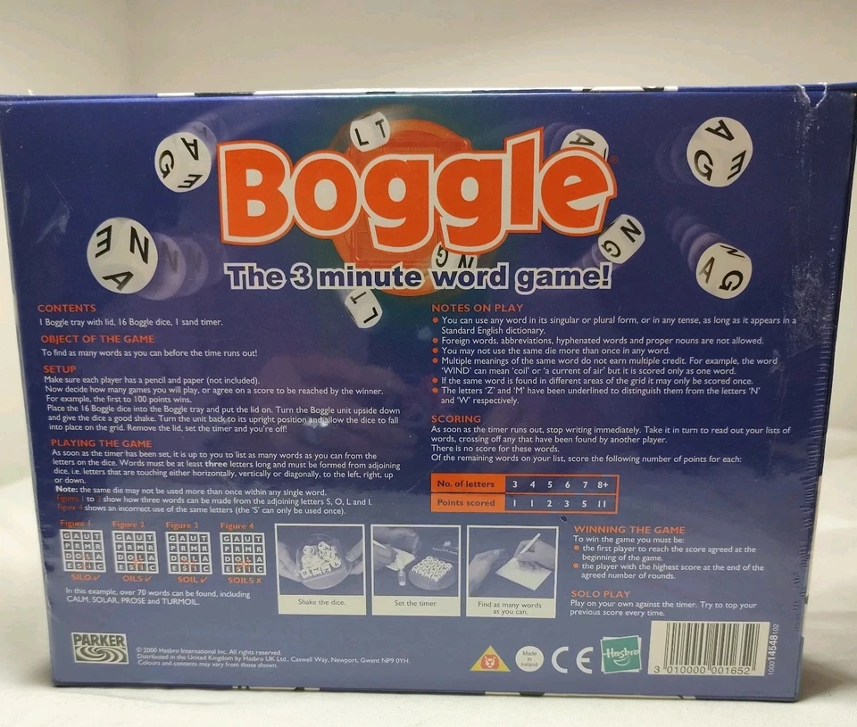 Boggle Board Game by Parker 2000 BNIB Sealed Hasbro - Image 2 of 4