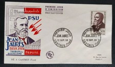 Enveloppe Premier Jour Timbre Jean Jaurès N° 1217 Oblitéré Castres 1959