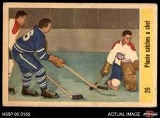 1958 Parkhurst #26 Jacques Plante In Action Canadiens 1 - POOR