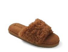 Bombas Women's Plush Sunday Slide Slippers Dusted Cocoa Size -7