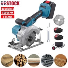 Circular Saw Cordless Cutter Electric For Makita 21V Brushless Wood 2Batteries
