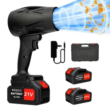 300000 RPM Electric Cordless Leaf Blower, Handheld Lightweight, with 2 Batteries