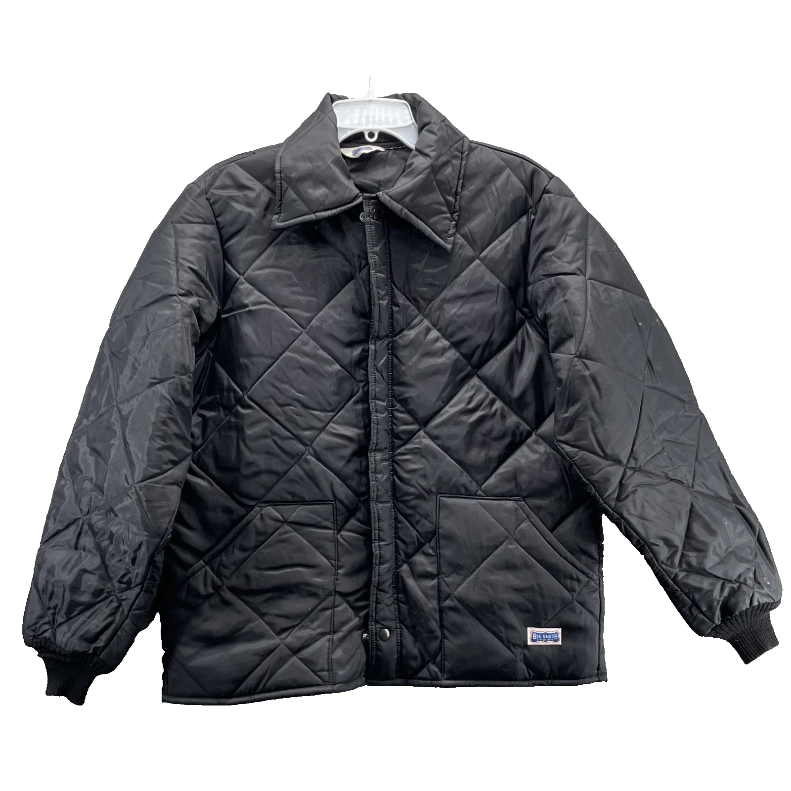 VTG Big Smith Puffer Jacket Men's Small Quilted Boxy Workwear Outdoor Chore Barn