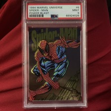 1994 Fleer Marvel Universe 6 Spider-Man Power Blast PSA 9