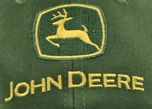 John Deere Adults Green Circle Tractor Strapback Cap Hat Farm NWT Workwear - Picture 2 of 10