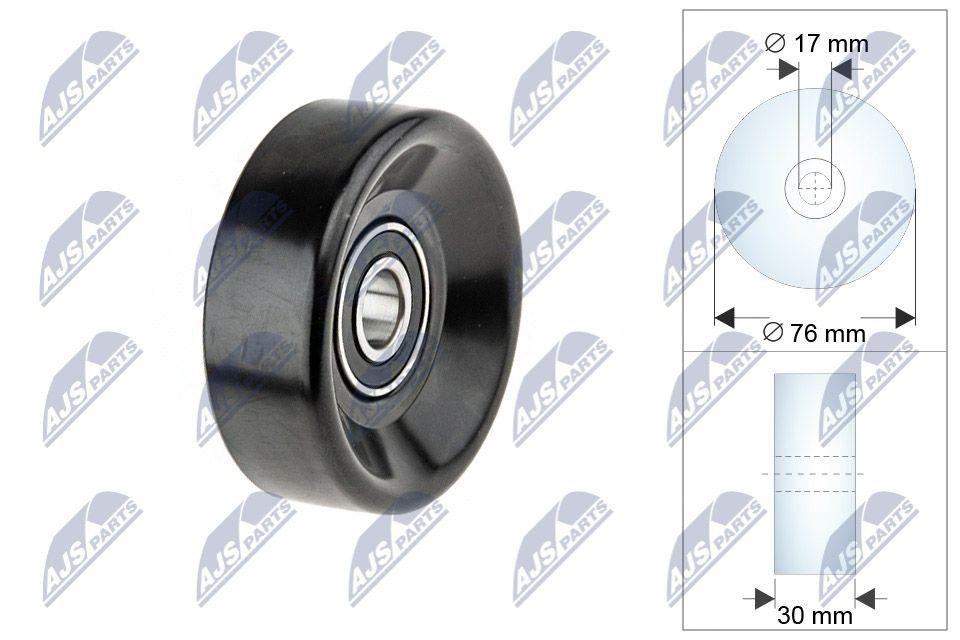NTY Idler/Tension Guide Pulley For Cadillac Keilrippen Belt RRK-CH-000