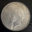 1922  $1 Peace Dollar 90% Silver  US Coin