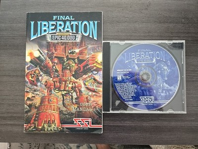 Warhammer: Final Liberation Epic 40,000 (SSI PC Game 1997) Disc + Manual Only