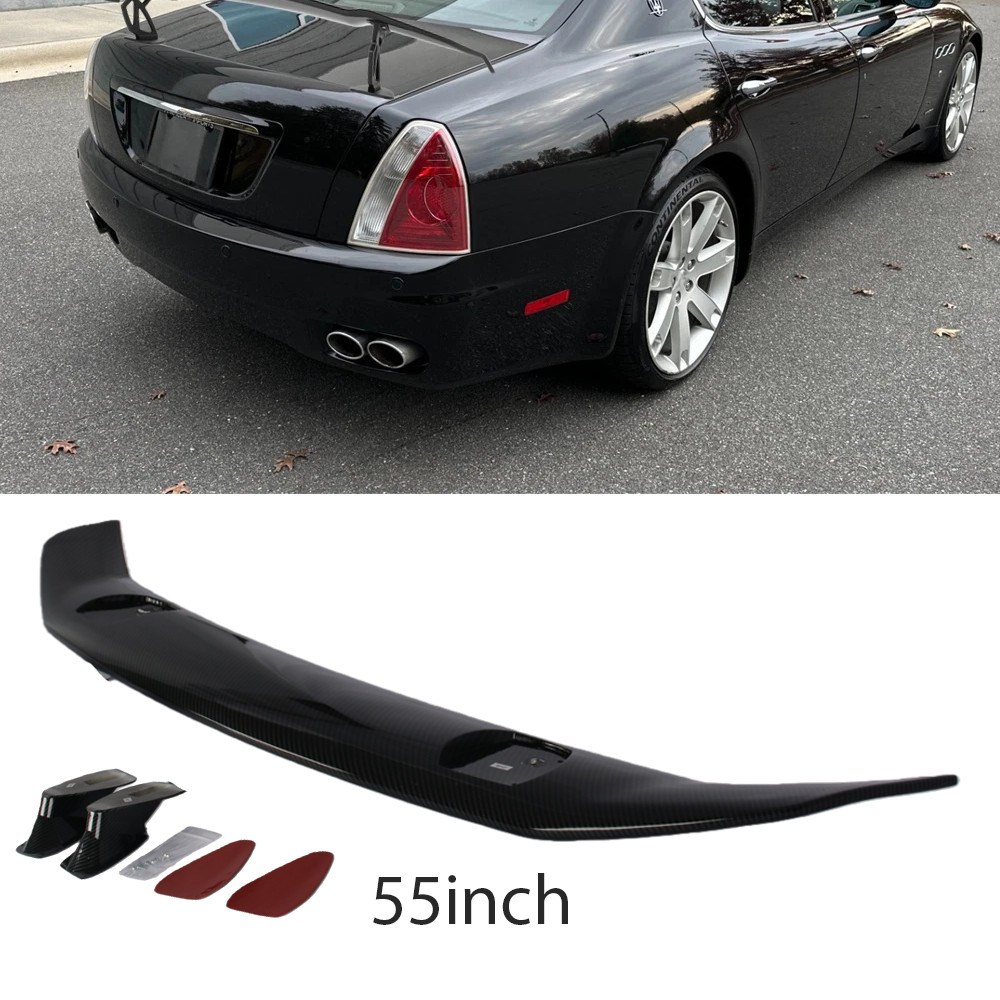 Carbon Fiber Rear Trunk Spoiler Lip Roof Tail Wing For Maserati Quattroporte