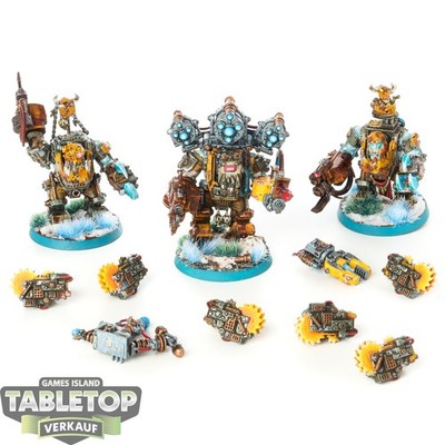 Orks - Big Mek in Mega Armour & 2x Meganobz - bemalt