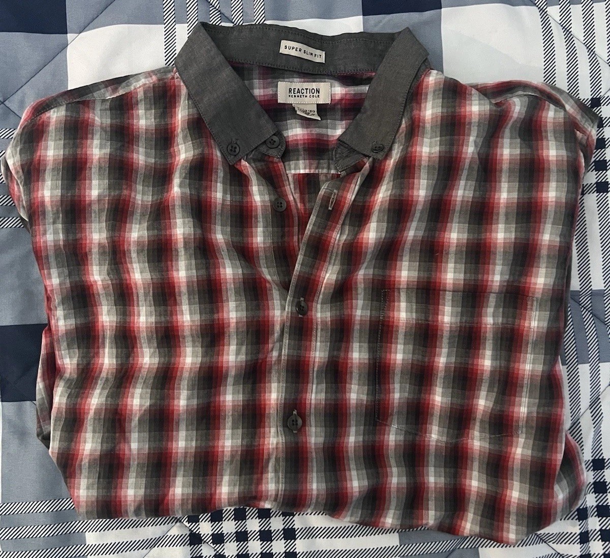 Kenneth Cole Reaction Men's Long Sleeve Dress Shirt Size : XL