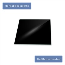 Herdabdeckplatte Abdeckung Ceranfeld Abdeckplatte Schwarz Schneidebrett Glas