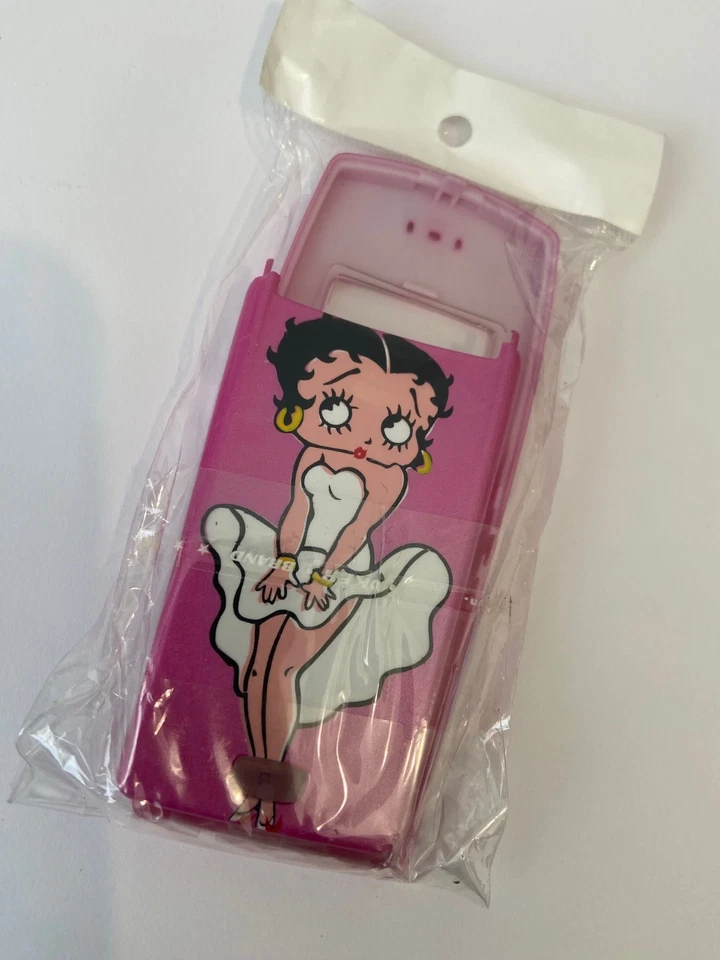 Fundas delanteras y traseras a juego Nokia 6220, 6225 CDMA Betty Boop ORIGINAL rosa rosa Foto 2 de 2