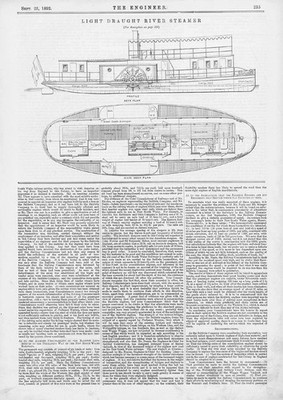 Simpson Strickland & Co River Steamer Paddle Engines 2 x Antique Prints 1892
