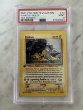 Pokemon Neo Revelation Raikou 13/64 Holo 1st Edition PSA 9 2001 EN on eBay