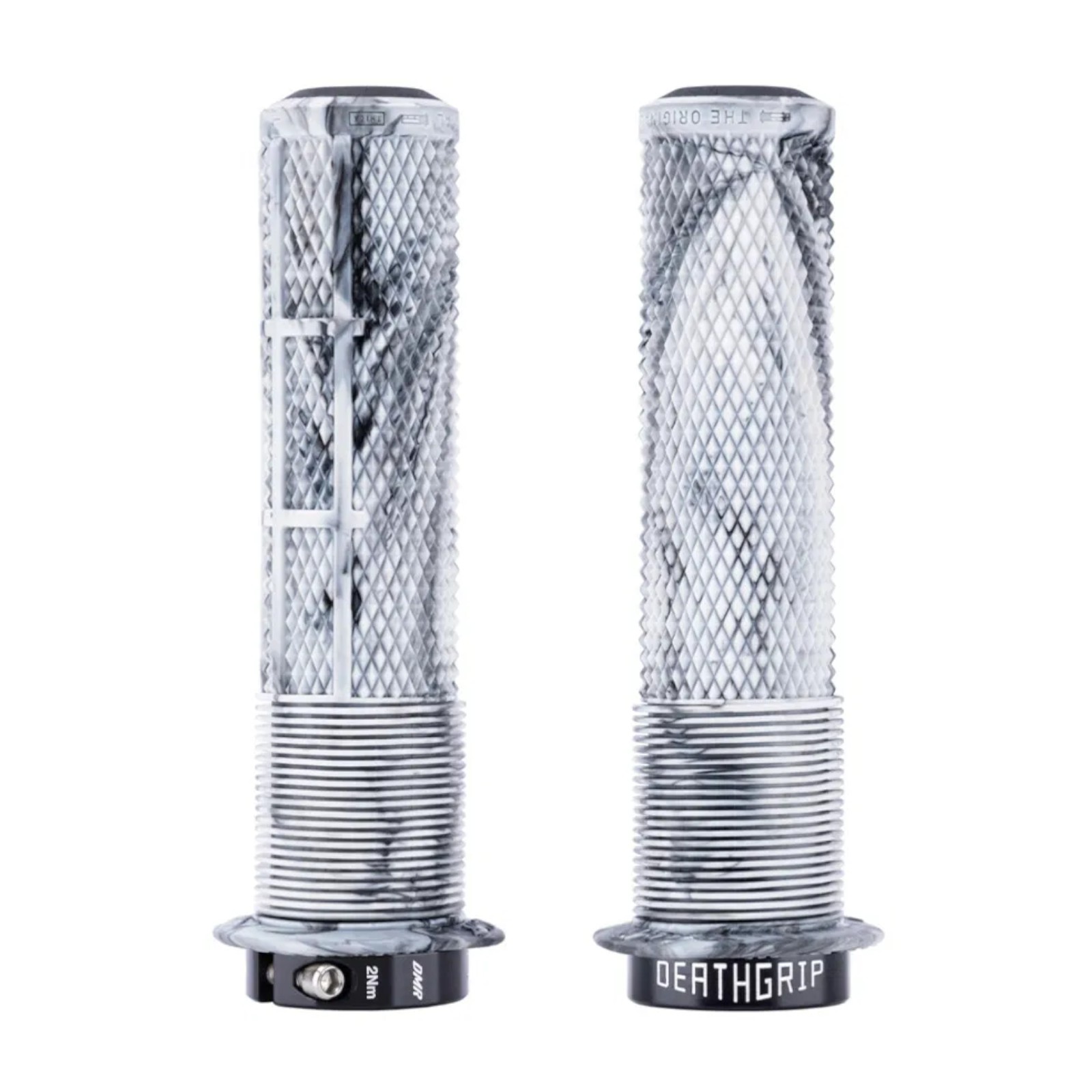 DMR DeathGrip 2 Snow Camo Thick Flanged Bike Handlebar Grips Thick Flanged