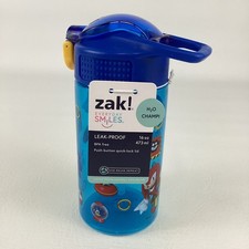 Sega Sonic The Hedgehog Reusable Water Bottle Straw Zak Leak Proof Knuckles New