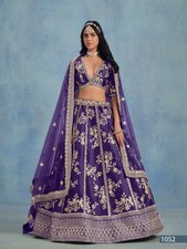 Pakistani Choli Art Silk Lehenga With Dupatta Wedding Indian Party Bollywoood
