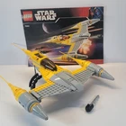 Lego Star Wars 7660 Naboo Starfighter NO VULTURE DROID NO FIGURES w/ Instruction
