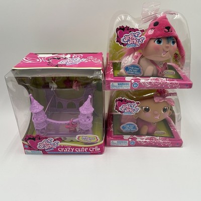 2 Ding-e Ding-e Babies- crawl and make noise -Pajammie Baby, Binkie Baby, & Crib
