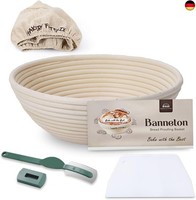 Runder BrotgäRkorb, 25,4 Cm, GroßEr Banneton-GäRkorb Aus NatüRlichem Rattan FüR