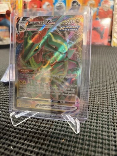 Pokémon TCG Rayquaza VMAX Holo Ultra Rare Card Evolving Skies 111/203