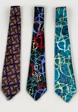 Lot Of 3 APPOINTED APPAREL Men’s Neck Tie Romans 5:1 Peace Christian Classic 57"