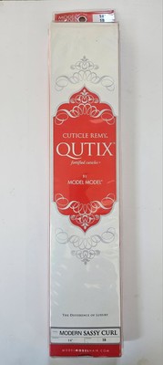 REMY QUTIX MODEL MODEL SEW IN WEAVE Modern Sassy CURL COLOR 1B, 14 Inches