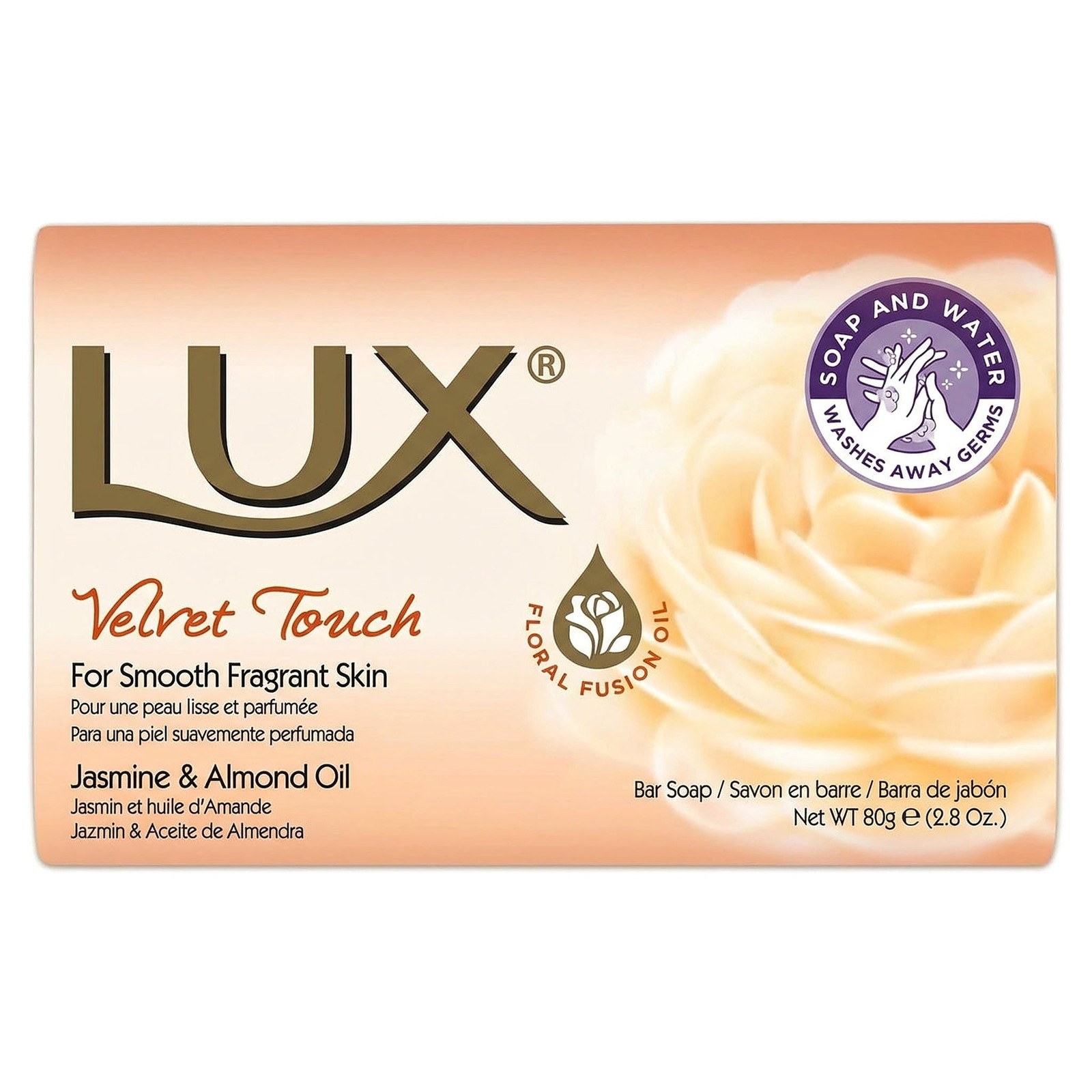 Lux Velvet Touch Soap Bar 80g - Image 2