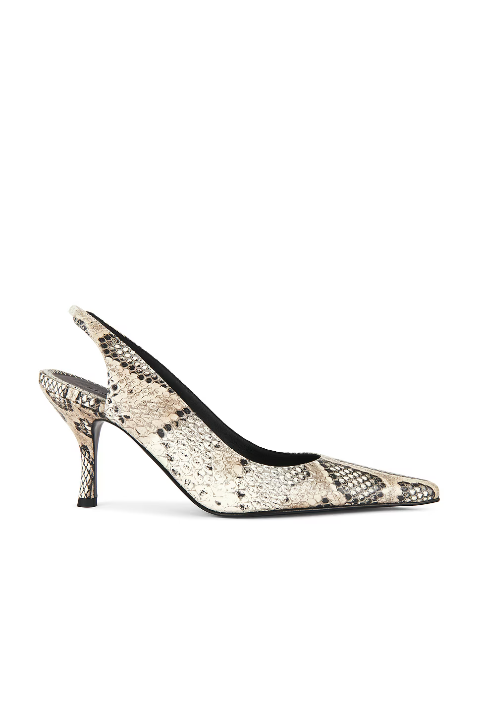 Magda Butrym Snake Low Slingback Heels Grey 41 $1210