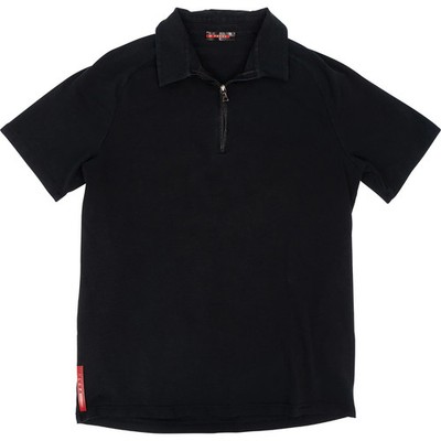 Prada Classic Black Sports Polo Shirt (M-L) Excellent