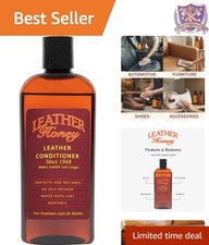 Leather Conditioner Non-Toxic 8 Fl Oz for Auto Furniture Shoes Purses