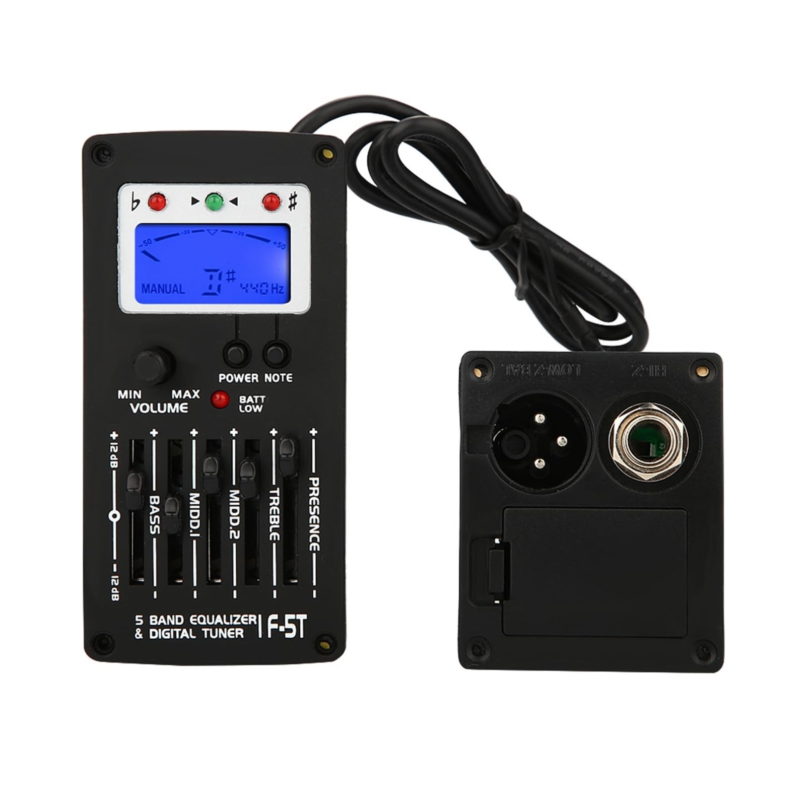 Acoustic Guitar Preamp, F5T 5Band Equalizer Pickup Guitar Preamp, Electric Gu
