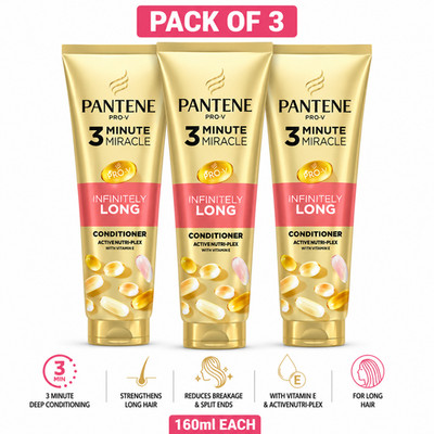 Pantene Pro V 3 Minute Miracle Infininitely Long Conditioner 160ml 3er Pack