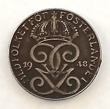 NORWAY OLD  RARE 1948 USED 2 ORE FINE USED COIN