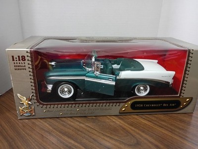 NIB 2001 Die Cast Metal 1956 Chevrolet Bel Air 1:18 scale Yat Ming