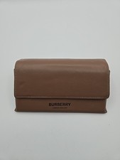 NEW BURBERRY AUTHENTIC EYEGLASSES SUNGLASSES BROWN LEATHER SOFT CASE ONLY 