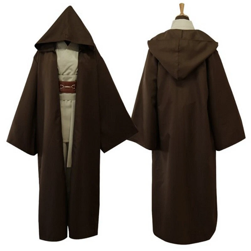 Adulto Star Wars Obi-Wan Kenobi Caballero Jedi Maestro Capa Halloween Disfraz Conjunto Foto 3 de 4