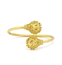 Fashion Roaring Lion Head Piece Alloy Zinc Wire Cuff Bangle Hip Hop Bracelet 