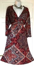 MONSOON HERITAGE FLORAL PRINT JERSEY PARTY DRESS SIZE 20