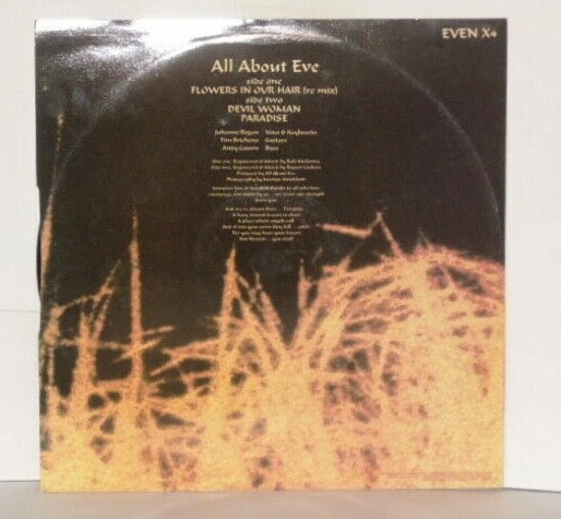 ALL ABOUT EVE Flowers In Our Hair 12" 1987 Eden UK Press EVEN X4 Gothic Vinyl - Image 3 of 3