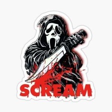 Scream Movie Sticker cool dope retro Decal