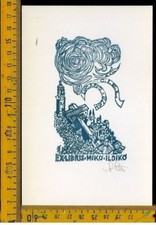 Ex Libris Originale Stettner Lugano 1978 b 800 Miko Ildiko