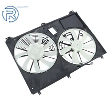 Dual Engine Radiator Cooling Fan Assembly For 14-19 Toyota Highlander 2.7L 3.5L