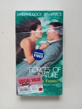 *USED FORMER RENTAL* Forces Of Nature 1999 VHS Ben Affleck Sandra Bullock Maura