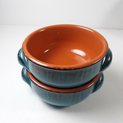 De Silva Soup/Chilli Bowls Made in Italy set of 2 5.5'' W 2.5''H