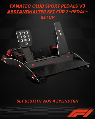 Fanatec Racing Club Sport Pedals V3 Abstandhalter Set für 2-Pedal-Setup Formel 1