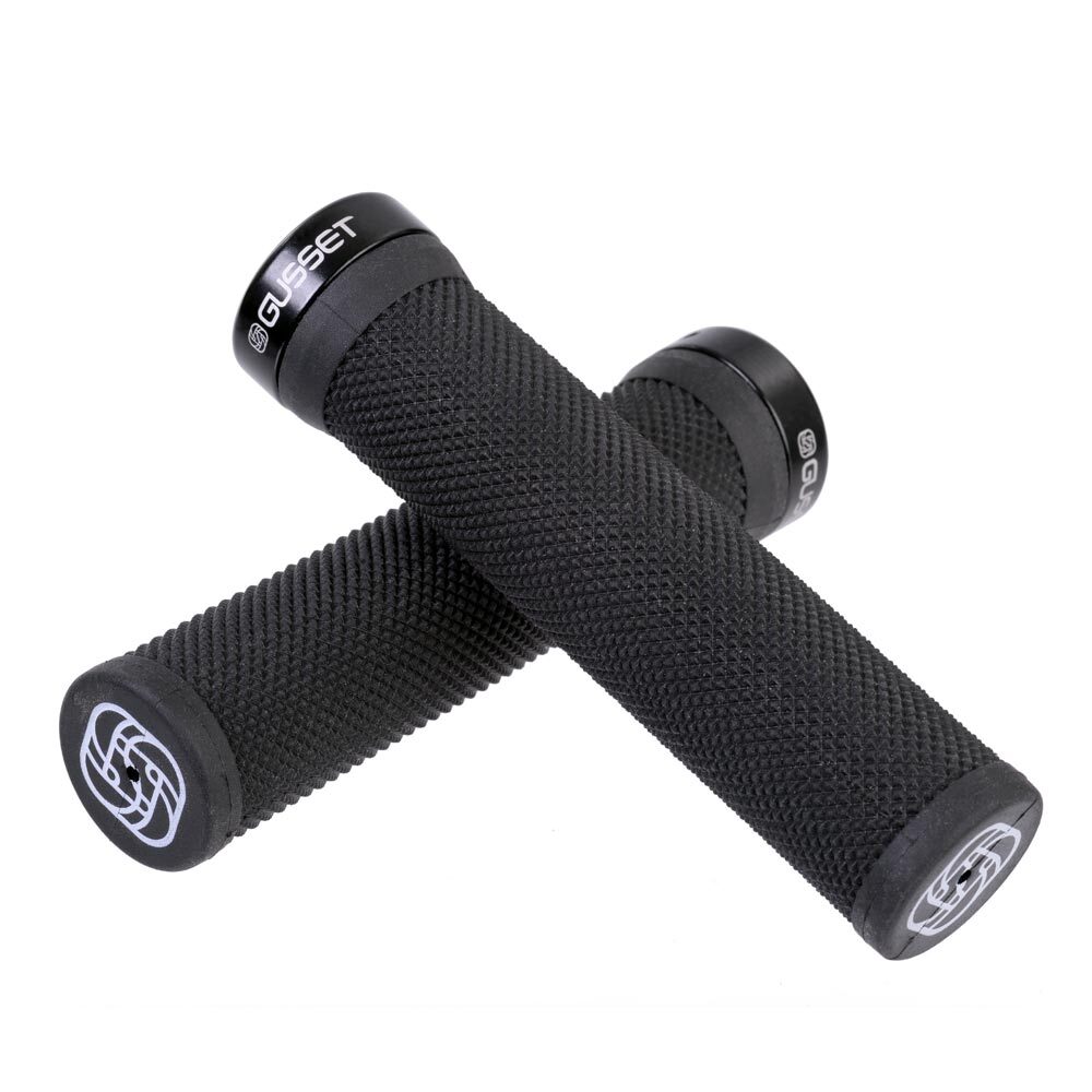 Gusset Extra Soft Lock-On Handlebar Grips 133mm BMX MTB Bike Black