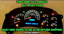 2003-2006 GM CHEVROLET GMC INSTRUMENT CLUSTER GAUGE REPAIR STEPPER MOTOR SERVICE