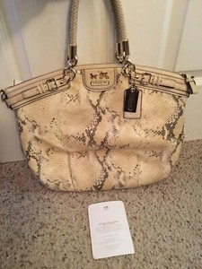 coach snakeskin purse
